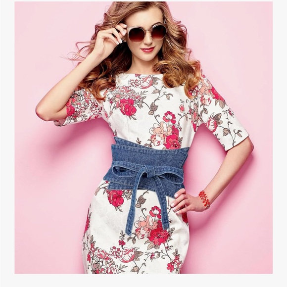 Stylish Denim Blue Women's Belt - Picture 2 of 9